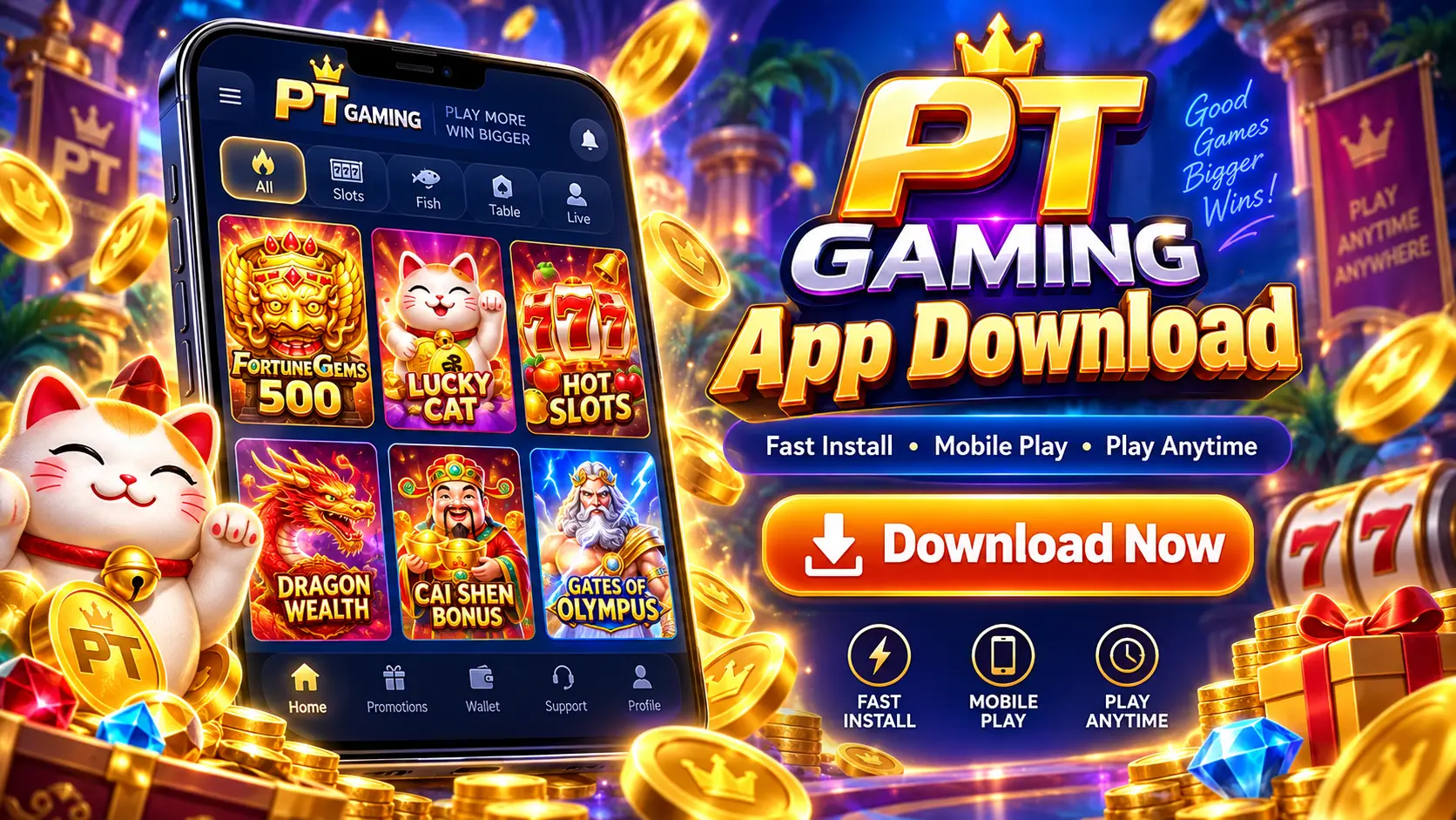 PT Gaming App Download APK - Official PH Casino & Bonus