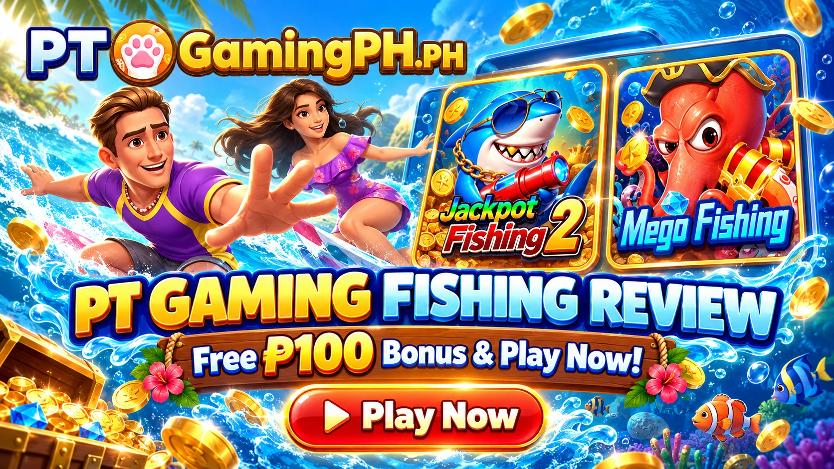 PT Gaming Fishing Review - Free P100 Bonus & Play Now!