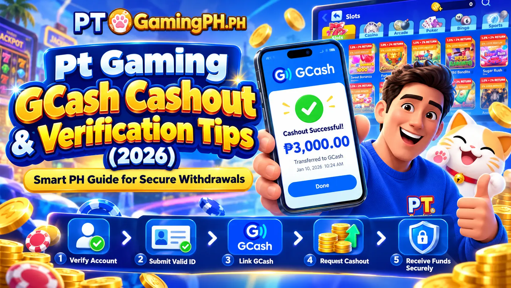 Pt Gaming Fast Payout Guide: GCash Withdrawal & KYC Tips (2026)